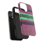 Fractyl Glossy Protective iPhone 18 Pro Max Case – Geometric Teal Shockproof Design