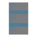 Blue Geometric Stripe Tea Towel — Patterned Cotton Kitchen Towel
