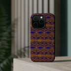 Phone Case — Geometric Tribal Pattern Magnetic Impact-Resistant Case, Fractyl impact resistant iphone 16 pro case featuring slim edges and a bold repeating geometric motif.