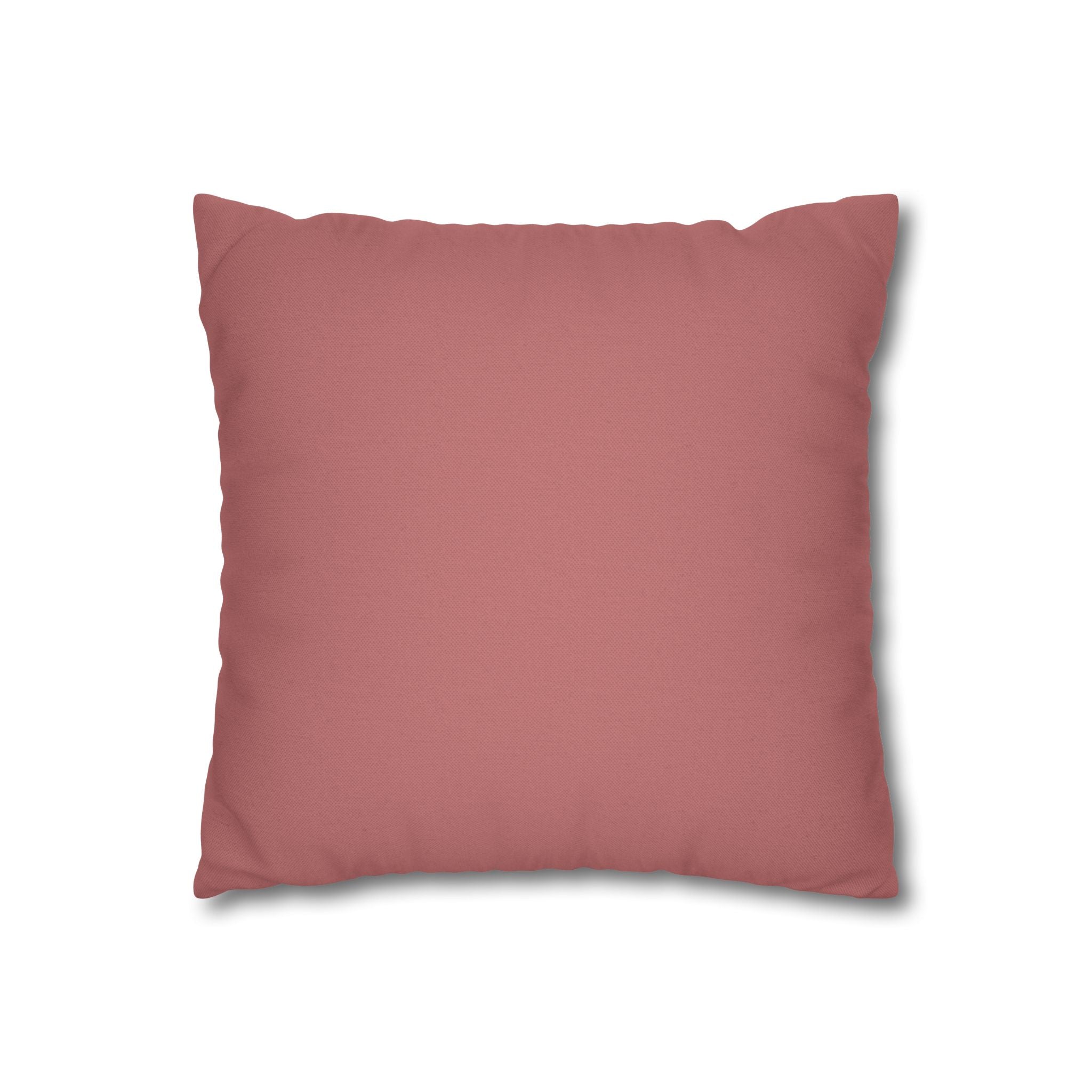 Retro Pink Dot Pattern Pillowcase — Spun Polyester Square Pillow Cover