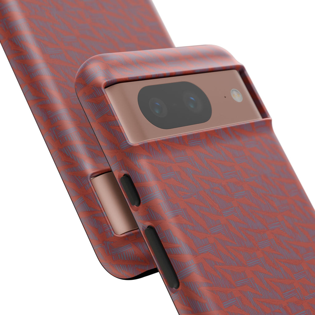 Wireless Charging iPhone 17 ProMax Case – Rugged Red Pebble Texture Shockproof Cover