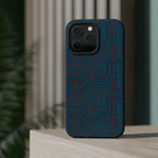 Impact Resistant Phone Case-20% OFF Entire Order, And Free Shipping, Teal Geometric MagSafe case shown in an exploded construction view; impact resistant iphone 17 case-20% OFF Entire Order, and Free Shipping.