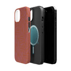 Protective iPhone 18 Pro Max Case With Terracotta Geometric MagSafe Impact Resistance