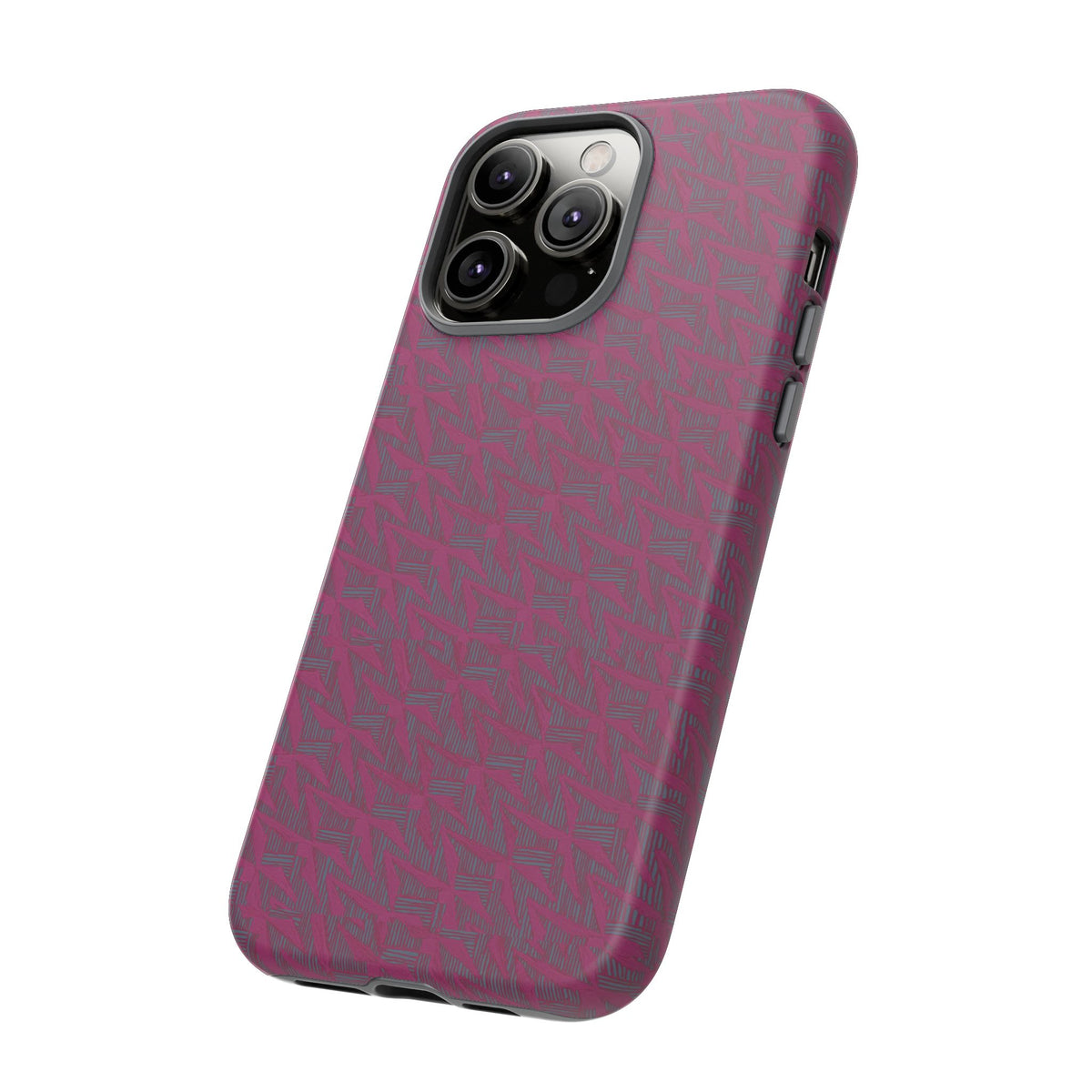 Pink Textured Wireless Charging Case | Premium Slim Dual-Layer Protective iPhone Cover
