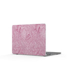 Pink Marble Matte MacBook Case — Elegant Swirl Laptop Cover, a stylish protective macbook shell with soft rose marble pattern and matte finish