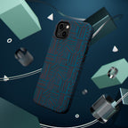 Impact Resistant Phone Case-20% OFF Entire Order, And Free Shipping, Teal Geometric MagSafe case rear view with triple-camera cutout; impact resistant iphone 17 case-20% OFF Entire Order, and Free Shipping.