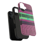 Fractyl Glossy Protective iPhone 18 Pro Max Case – Geometric Teal Shockproof Design