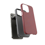Wireless Charging iPhone 17 ProMax Case – Rugged Red Pebble Texture Shockproof Cover