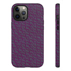 Purple Geometric Tough Phone Case — Protective Slim Phone Cover, slim dual-layer case profile, shockproof iphone 17 pro cover