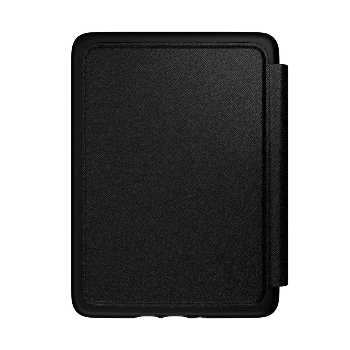 Sleek black exterior of the Blue Orange Camouflage Kindle Case – Protective E-Reader Cover. This 7 inch kindle case serves as a protective case and minimalist cover, making it a great reader sleeve and commuter accessory for book lovers seeking a durable yet stylish tablet sleeve.