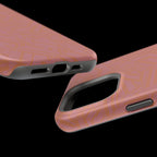 Protective iPhone 18 Pro Max Case With Terracotta Geometric MagSafe Impact Resistance