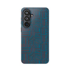 Impact Resistant Phone Case-20% OFF Entire Order, And Free Shipping, Teal Geometric MagSafe case for a compact dual-camera iPhone; impact resistant iphone 17 case-20% OFF Entire Order, and Free Shipping.