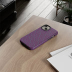 Shockproof Iphone 17 Pro Cover, Purple Geometric Dual-Layer TPU Case, UV-Protected