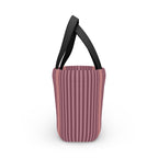 Striped Pink Lunch Bag – Insulated Tote for Work & School