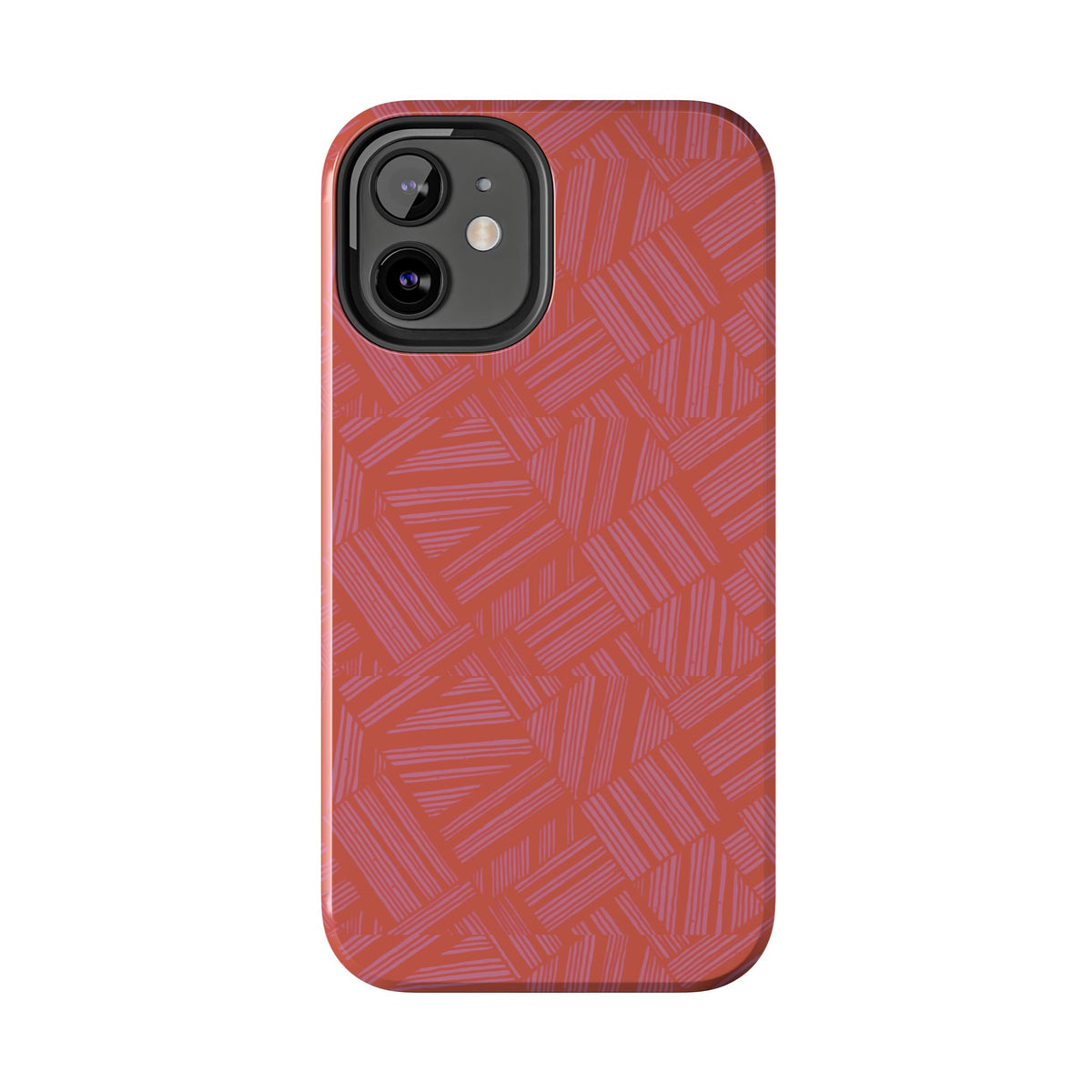 Tough Phone Case — Geometric Coral Pattern Protective Cover, shockproof iphone 18 pro case featuring textured geometric coral artwork