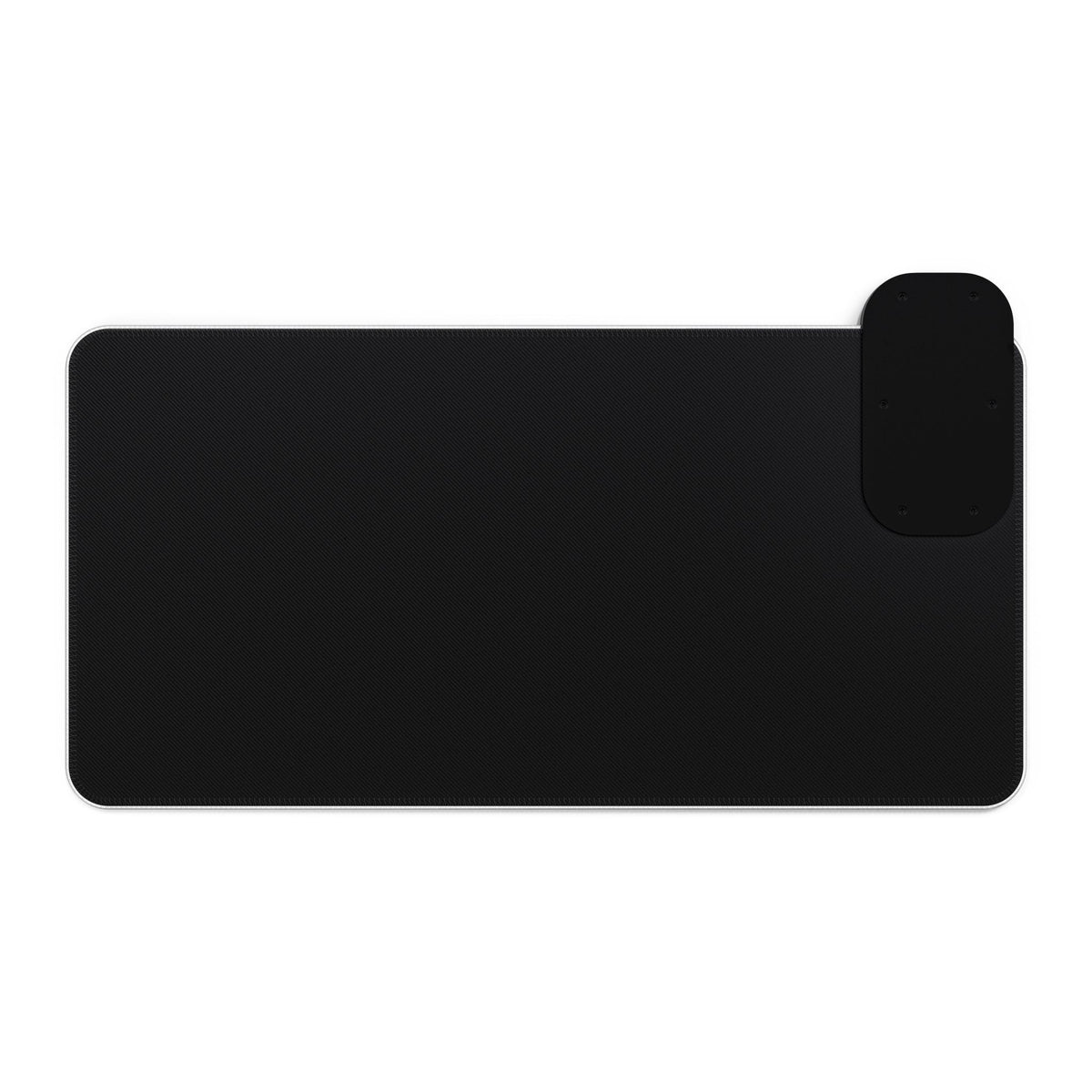 LED Wireless Charging Gaming Mouse Pad — Geometric Amber RGB Desk Mat