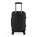 Purple Houndstooth Carry-On Suitcase — Retro Pattern Luggage for Travel