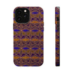 Phone Case — Geometric Tribal Pattern Magnetic Impact-Resistant Case, Fractyl impact resistant iphone 16 pro case with photo-realistic tribal pattern detail.
