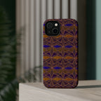 Phone Case — Geometric Tribal Pattern Magnetic Impact-Resistant Case, Fractyl impact resistant iphone 16 pro case with vivid high-resolution geometric detailing.