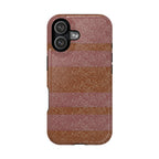 Striped Leather-Texture Magnetic Phone Case — Impact-Resistant iPhone Cover, protective striped wireless charging iphone 18 pro max case