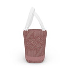 Insulated Geometric Pattern Lunch Bag — Dusty Rose Tote for Work & School. This unique and spacious lunch bag offers a contemporary design in dusty rose, making it the ideal insulated lunch bag for anyone. Whether for work or school, it stands out as a cute lunch bag and practical everyday lunch solution.