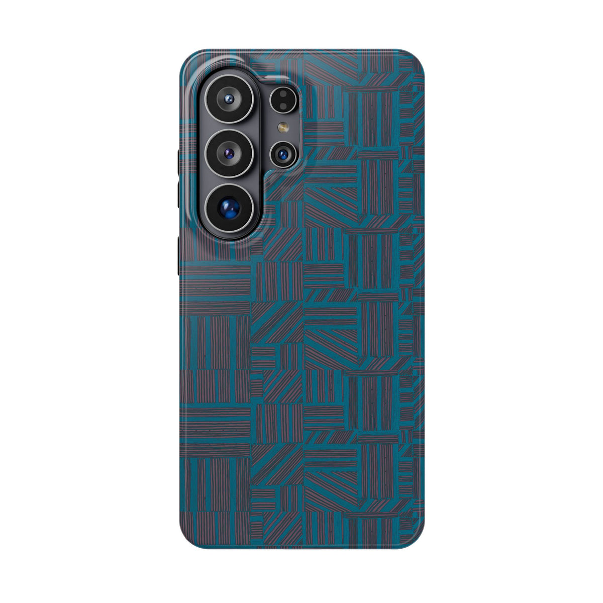 Impact Resistant Phone Case-20% OFF Entire Order, And Free Shipping, Teal Geometric MagSafe case with camera and flash openings; impact resistant iphone 17 case-20% OFF Entire Order, and Free Shipping.