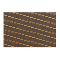 Striped Coco Coir Doormat — Durable Non-Slip Entry Mat