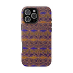 Phone Case — Geometric Tribal Pattern Magnetic Impact-Resistant Case, Fractyl impact resistant iphone 16 pro case featuring rich tribal geometry across the entire phone back.