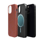 Protective iPhone 18 Pro Max Case With Terracotta Geometric MagSafe Impact Resistance