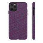 Purple Geometric Tough Phone Case — Protective Slim Phone Cover, protective side buttons and camera opening, shockproof iphone 17 pro cover