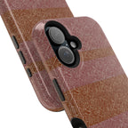 Striped Leather-Texture Magnetic Phone Case — Impact-Resistant iPhone Cover, layered wireless charging iphone 18 pro max case construction