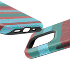 Fractyl MagSafe Compatible iPhone 18 Pro Max Case, Teal Coral Impact-Resistant Magnetic Cover