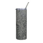 20oz Stainless Steel Tumbler – Gray Marble Swirl Insulated Travel Cup by Printify, featuring a captivating grey swirl pattern. This insulated coffee cup combines functionality with elegance, making it a thoughtful gift for her or him. Its lightweight design suits any modern drinkware collection, transforming it into an essential everyday tumbler. Ideal as an office tumbler, this stainless steel tumbler keeps drinks at the perfect temperature, whether you're at home or on the go.