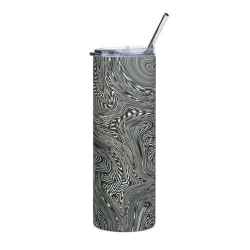 20oz Stainless Steel Tumbler – Gray Marble Swirl Insulated Travel Cup by Printify, featuring a captivating grey swirl pattern. This insulated coffee cup combines functionality with elegance, making it a thoughtful gift for her or him. Its lightweight design suits any modern drinkware collection, transforming it into an essential everyday tumbler. Ideal as an office tumbler, this stainless steel tumbler keeps drinks at the perfect temperature, whether you're at home or on the go.