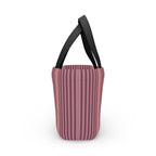 Striped Pink Lunch Bag – Insulated Tote for Work & School