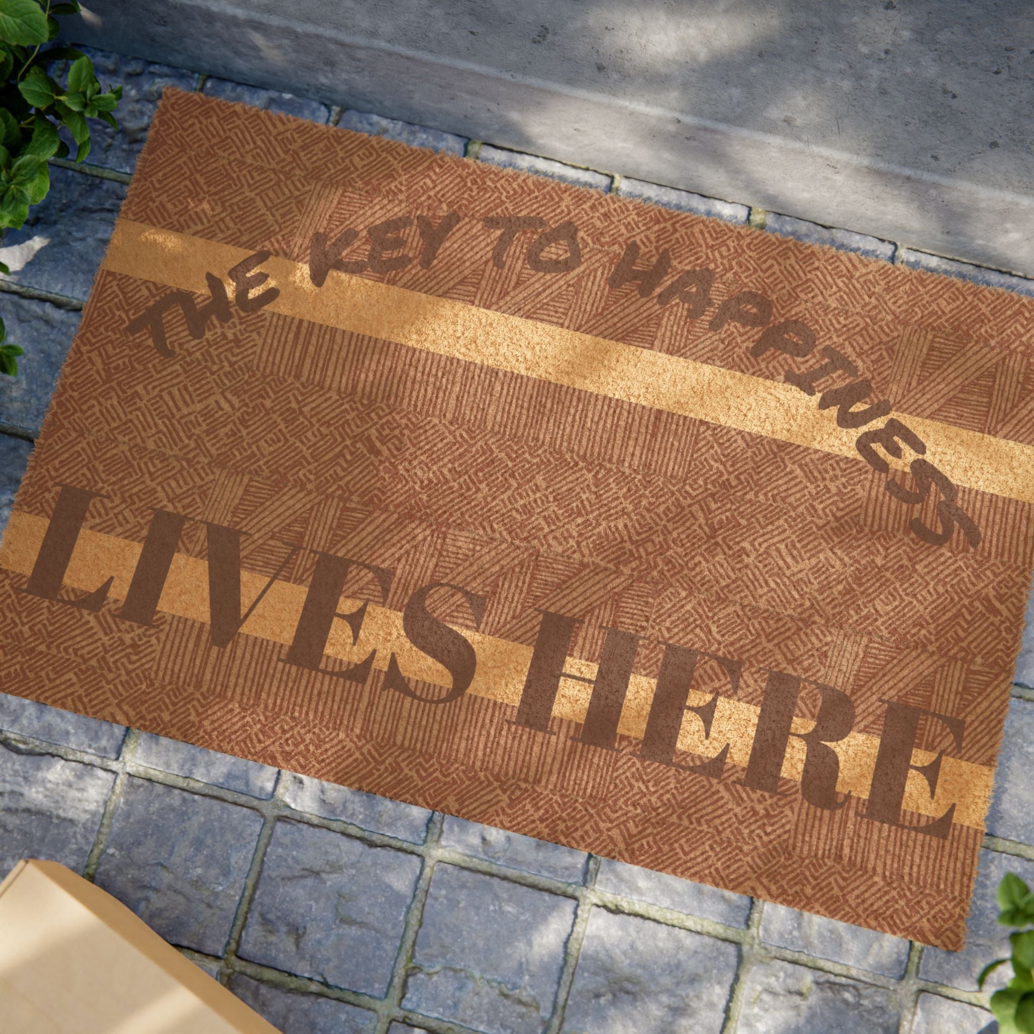 Welcome Finally Home Doormat — Rustic Coir Entry Mat