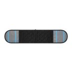 Double Oven Mitts - Quilted Heat-Resistant Kitchen Grip (Black with Blue Accent)