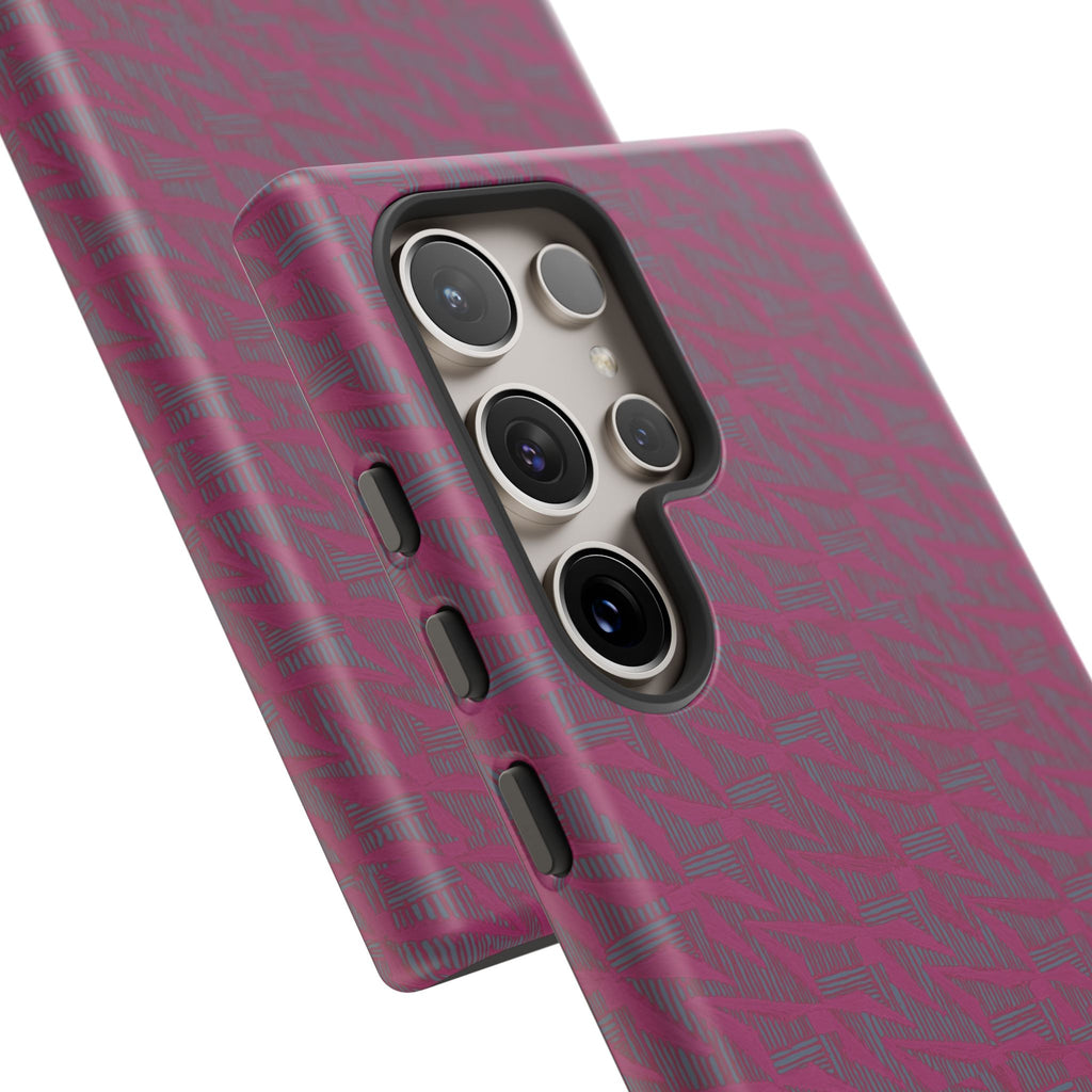 Pink Textured Wireless Charging Case | Premium Slim Dual-Layer Protective iPhone Cover