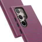 Pink Textured Wireless Charging Case | Premium Slim Dual-Layer Protective iPhone Cover