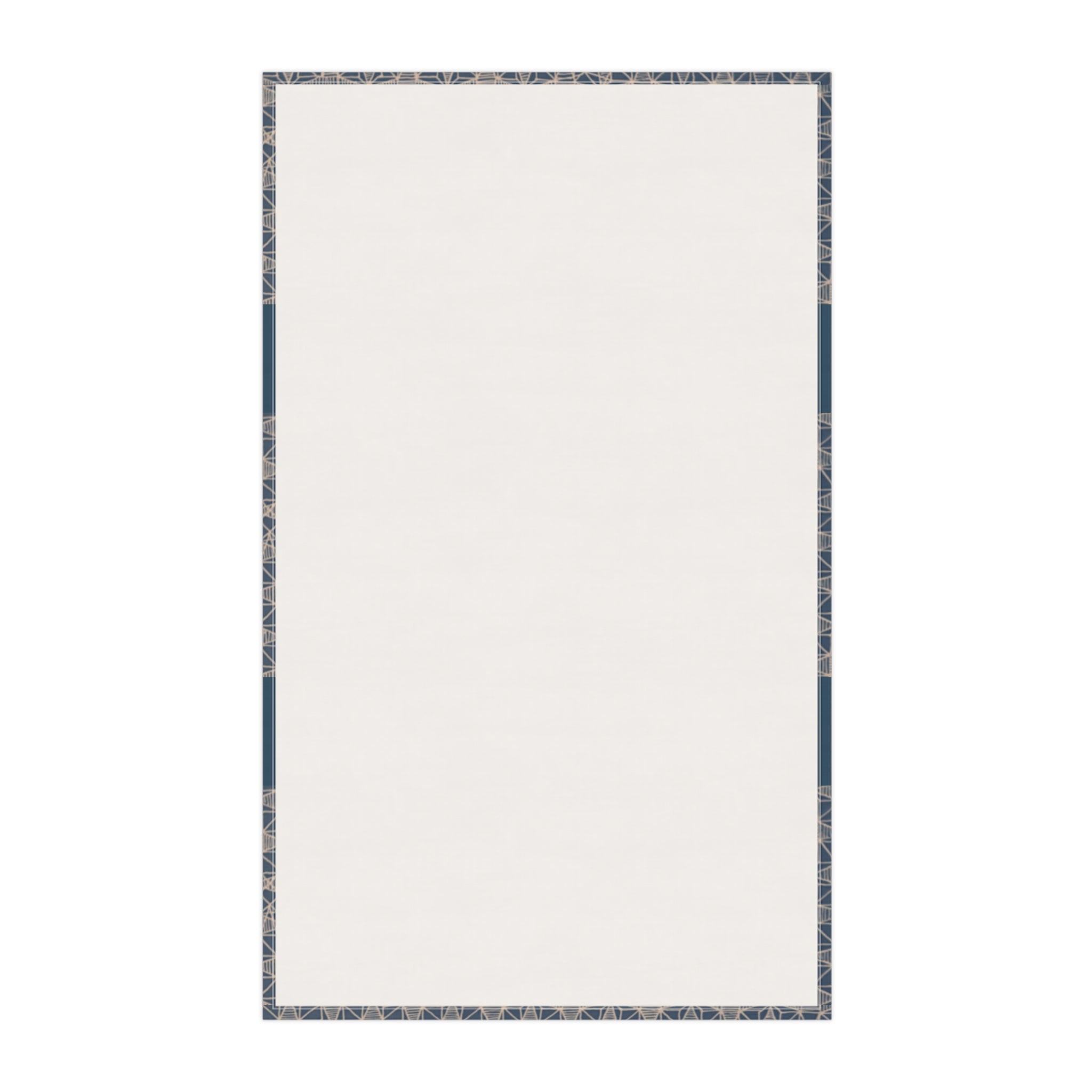 Geometric Navy Stripe Cotton Tea Towel — Modern Farmhouse Kitchen Linen