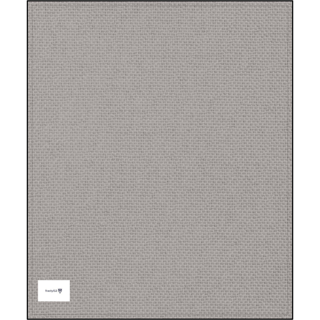 Stylish embroidered plush throw blanket in a subtle light gray hue, designed for comfort. This lightweight knitted throw enhances any decor while providing warmth during chilly nights.