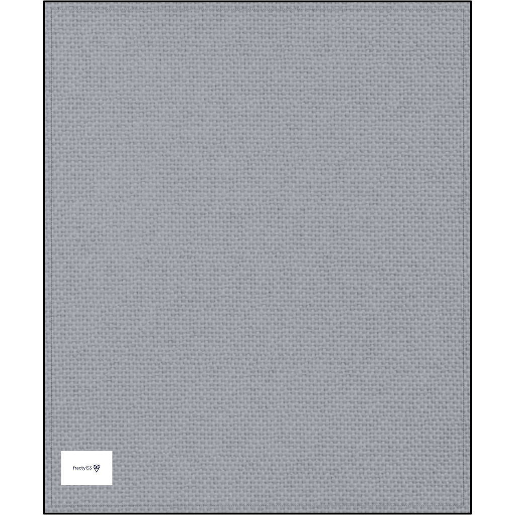 Elegant embroidered plush throw blanket in a classic medium gray tone, perfect for layering. This lightweight knitted throw elevates your living room's ambiance while offering cozy comfort.