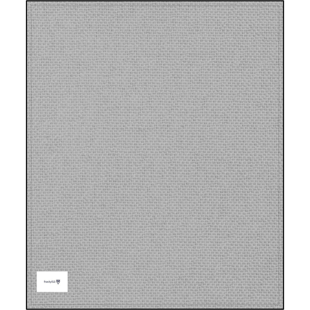 Versatile embroidered plush throw blanket in a darker gray shade, ideal for any home setting. This lightweight knitted throw wraps you in luxury and warmth, making it a must-have accessory for relaxation.