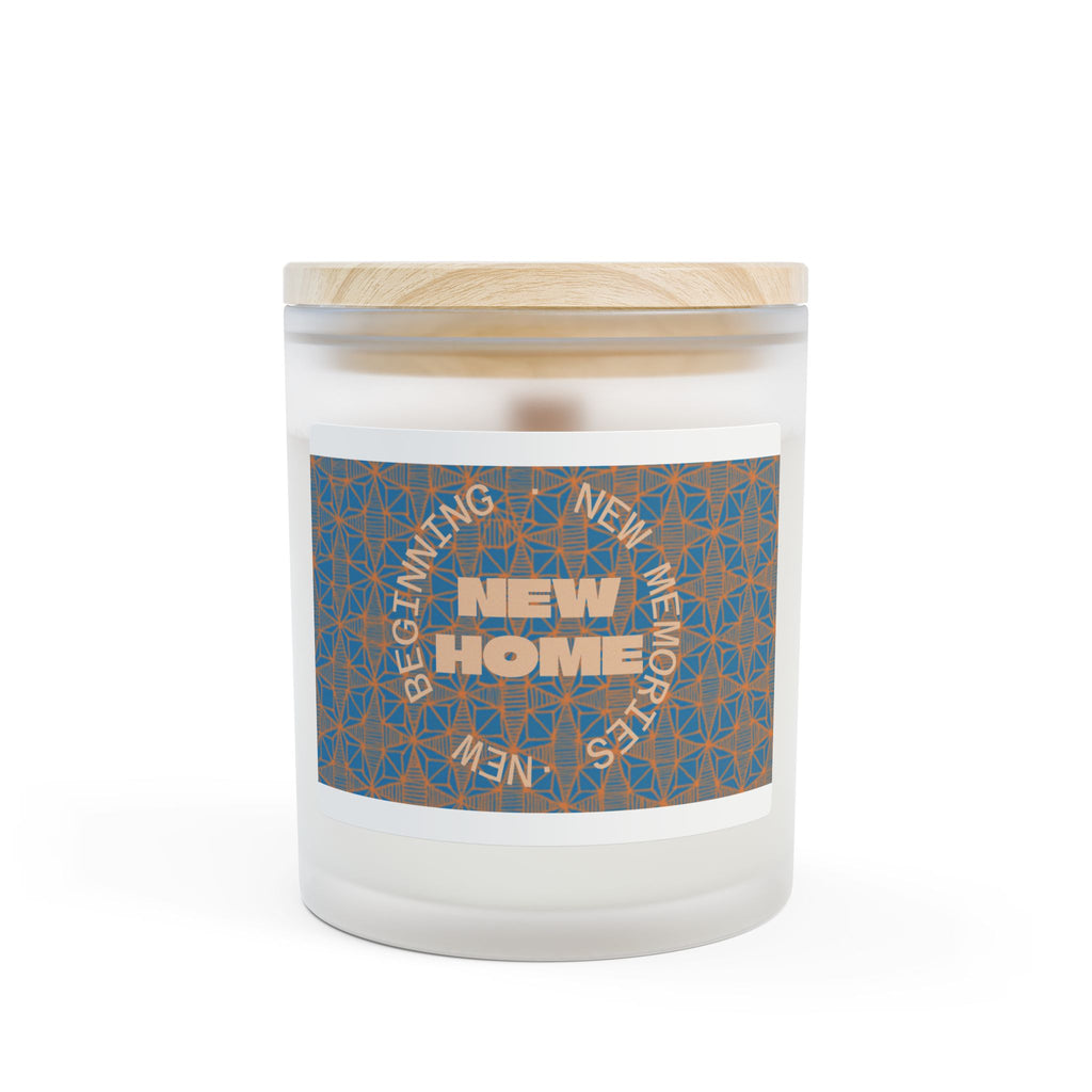 New Home Scented Candle — Frosted Glass 11oz (New Beginnings)
