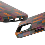 Impact-Resistant Phone Case — Retro Checkerboard Pattern, Fractyl wireless charging iphone 18 pro case with a precise camera opening and durable full-coverage design.