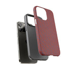 Wireless Charging iPhone 17 ProMax Case – Rugged Red Pebble Texture Shockproof Cover