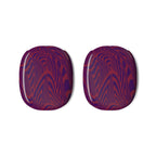 Close-up of the protective two-piece snap-on AirPods Max cover featuring a rich swirled pattern, designed to provide a stylish and durable shield for your headphones.