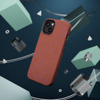 Protective iPhone 18 Pro Max Case With Terracotta Geometric MagSafe Impact Resistance