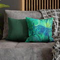 Spun Polyester Square Pillowcase
