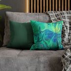 Spun Polyester Square Pillowcase